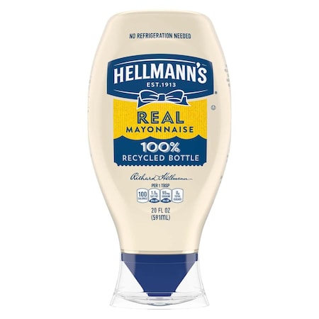 Hellmanns Spread Real Mayonnaisemade With 100% Cage Free Eggs 20 fl. oz., PK12 84135696